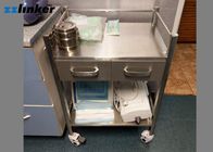 Rear Dental Furniture Cabinets 2 Drawers With Wheels Dental Tool Filing Surgical