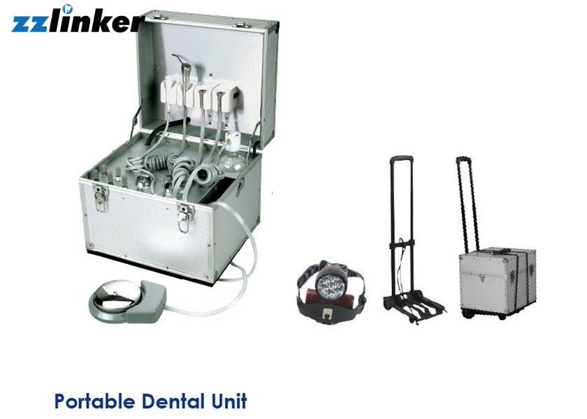 Portable Dental Turbine Unit Work With Compressor No Sewage Drainage Luggage Type