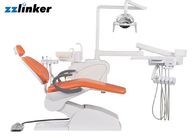 Orange Dental Exam Chair Portable Dental Chair Light Include Ceramic Spittoon