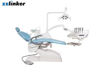 Hydraulic Dental Chair Unit Blue Color Top Mounted 3 Memory Cushion Luxurious